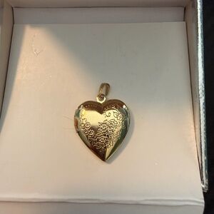 Gold Heart Locket Pendant